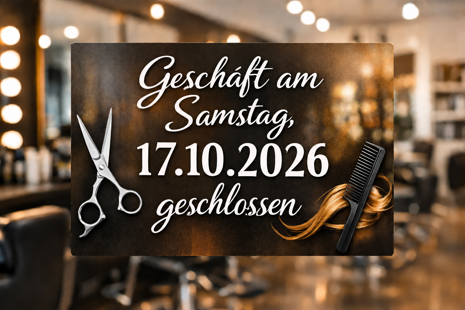 17.10.2026 - geschlossen